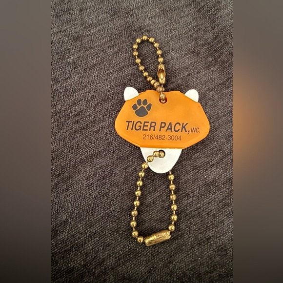 Vintage key chain lot two owls and one tiger detachable - Picture 4 of 6